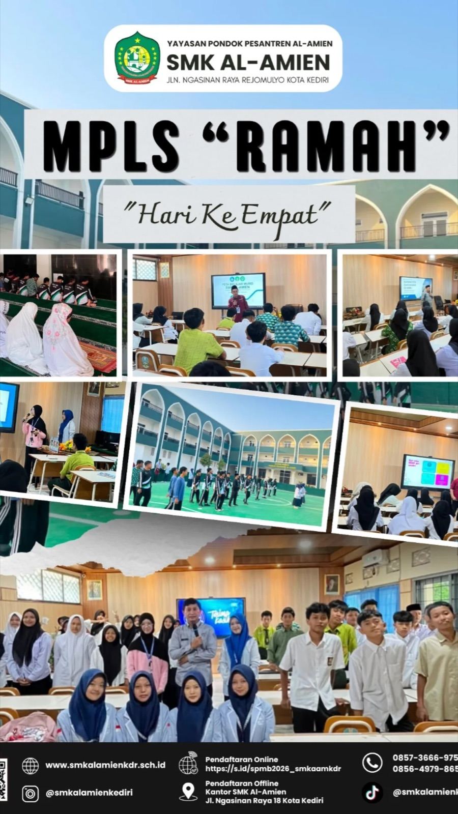 Koridor Gedung SMK Al-Amien Kediri